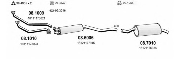 ASSO ART0321 Exhaust System